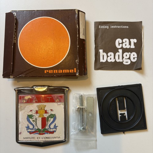 Vintage car grille badge - vintage,