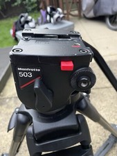 Manfrotto 525MVB Professional Video Tripod With 503 fluid h