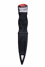 KILT SAFETY SGIAN DUBH DUMMY PEWTER MOUNT WITH DIFFERENT STONES