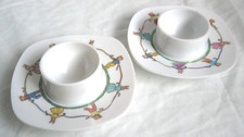 2x Vintage Retro  Egg Cups -