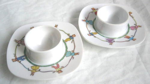 Vintage retro egg cups - 2x,