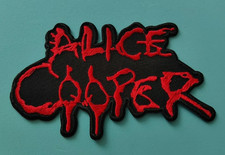 ALICE COOPER Heavy Metal SHOCK ROCK Band 1970s Embroidered Iron/SEW/GlueOn PATCH