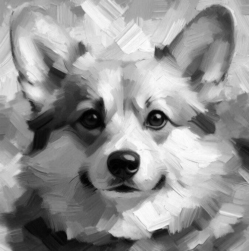 Original corgi painting - corgi,