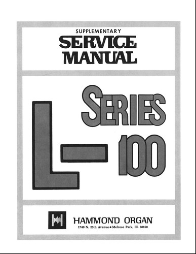 Hammond 100 series technical - hammond,