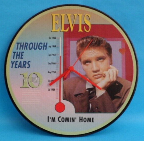 Elvis presley clock upcycled - presley,
