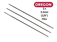 Oregon Chainsaw Chain Filing / Sharpening Round Files 1/8" / 3.2mm - 3 Pack
