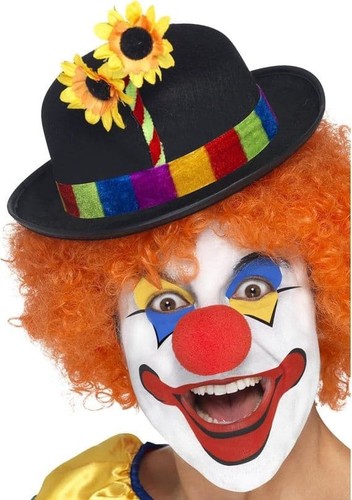 Clown bowler hat black - bowler,