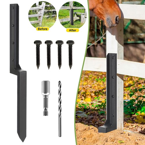 Heavy duty fence post repair - heavy,