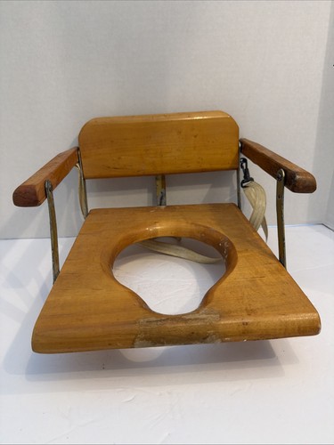 Vintage 1950 wood potty - vintage,