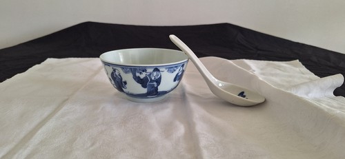 Vintage blue and white - blue, chinese