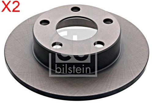 Rear brake disc - disc, febi