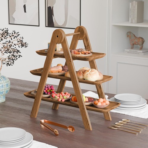 Layers wooden serving - 3,