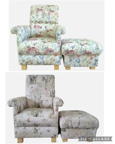 Adult armchair footstool - armchair, &