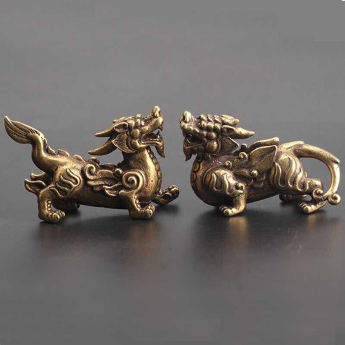 2pcs curio chinese - 2pcs, bronze