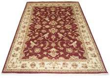 Oriental Rug 100% Wool Red Chobi Ziegler Carpet 166x254 CM Debbich