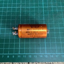 Vintage Plessey Capacitor 8-16uF 450V - Valve Amp - 1 Piece (25mm dia)