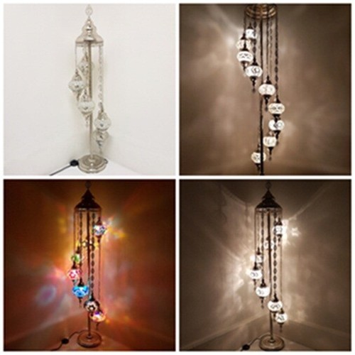 Silver chrome floor lamp 7 - silver,