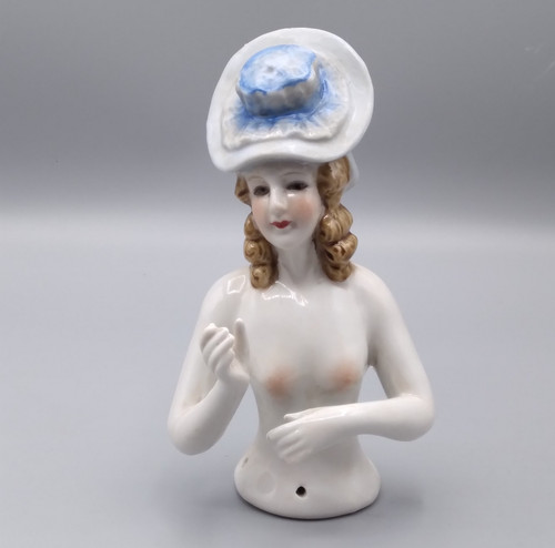 Large antique porcelain half - antique,