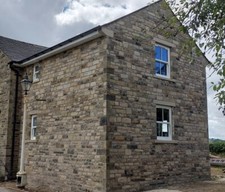 Yorkstone walling semi black