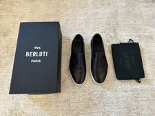 Berluti Playtime Scritto Leather Slip-On Sneakers Trainers UK 7.5 EU 41.5 £1,190
