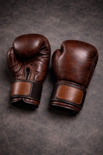 Vintage real leather boxing - vintage,