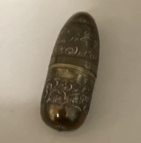 Ornate metal bullet - metal, bullet-shaped