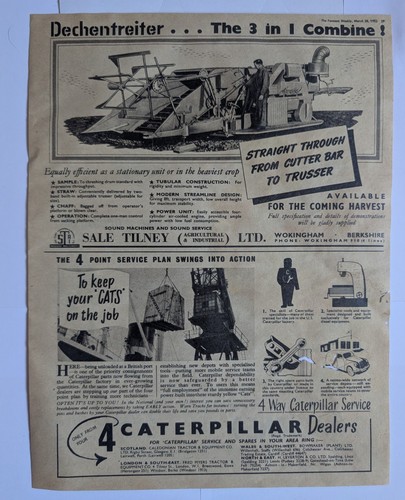 Vintage 1952 caterpillar - vintage,