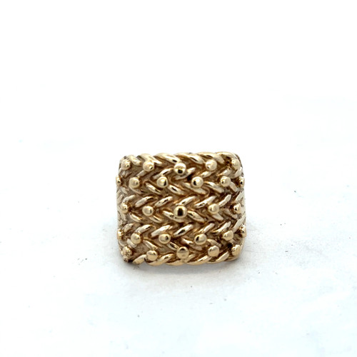 9ct yellow gold keeper ring
