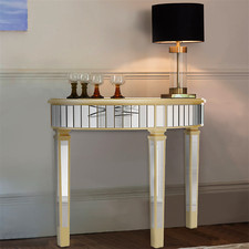 Stunning Mirrored Half Moon