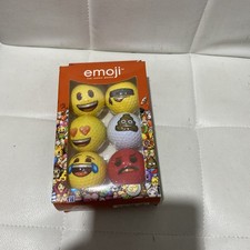 Emoji Novelty Golf Balls Set Christmas Stocking Filler Secret Santa Gifts 6 Pack