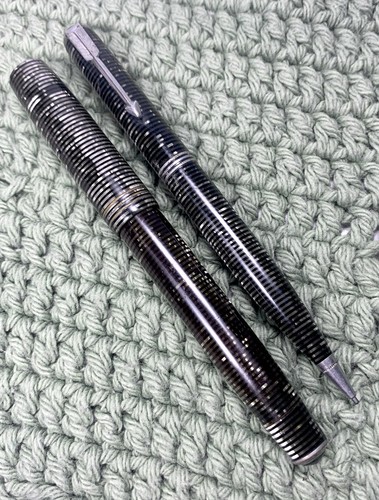 Parker vacumatic set silver - parker,