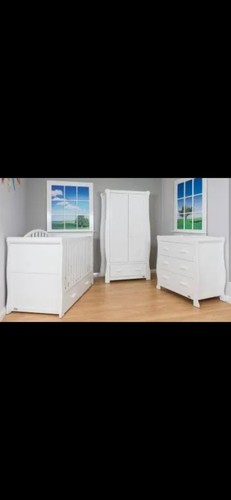 Cream sleigh style nursery - sleigh,