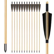 12PCS Wooden Arrows 32"