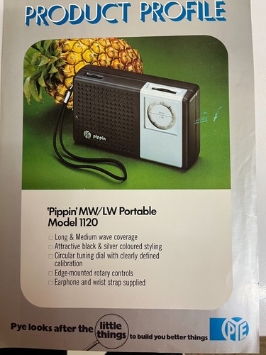 Pye 1120 pippin portable - pye,