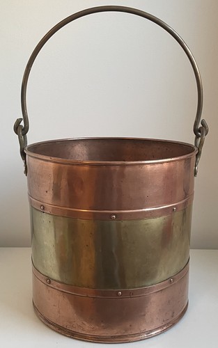 Vintage brass copper rivited - &,