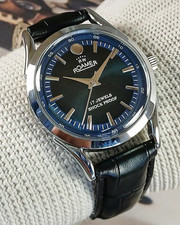 Vintage Roamer Swiss Made Hand Winding Men’s Wrist Watch – Blue Dial.