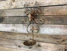 Wall Candle Holder Vintage Stag Wall Tealight Sconce Metal Pillar Candlestick UK