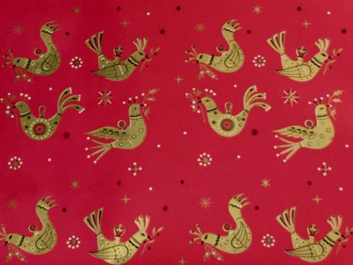 Vtg christmas wrapping paper - vtg,