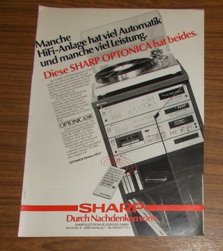 Rare advertising vintage sharp - advertising,