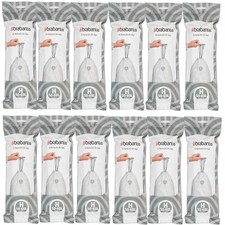 12x 10pcs Brabantia Garbage Bag 50-60L Code H for Wesco Pushboy Waste Bag