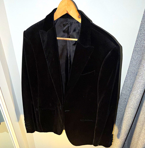 Moss men black velvet - black,
