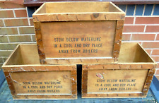 Vintage Wooden  Shipping Open Top Crate  Box 9 or Box 21