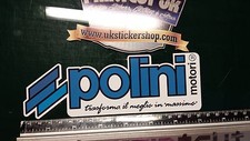 2x LARGE Polini BLUE Decals