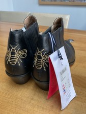 Joules  Black Leather Gold