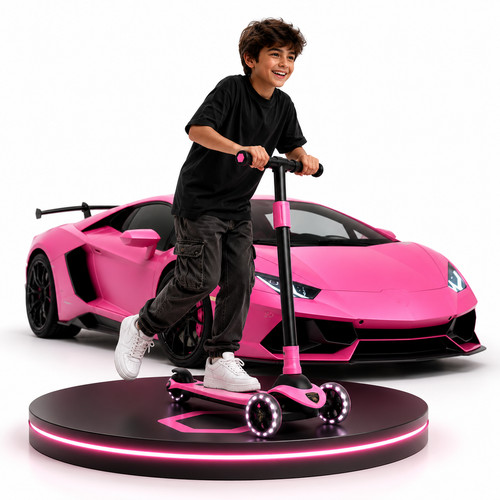 Kids wheel scooter with - wheel,