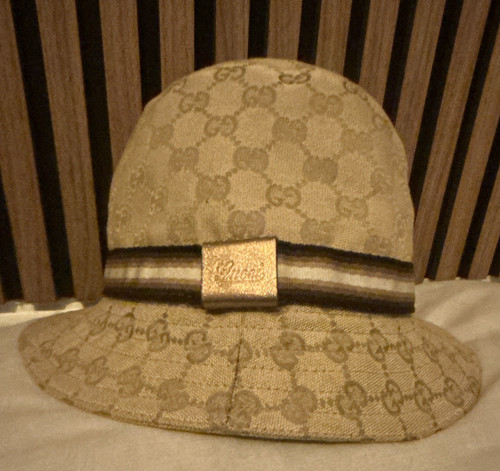 Gucci logo cotton bucket - gg,