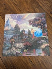Thomas Kinkade Disney Canvas Cinderella Wall Art 14x14 inch 