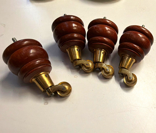 Set wooden furniture feet - of, 4