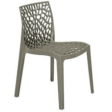 LeisureBench Neptune Plastic Garden Chair - Pearl Grey