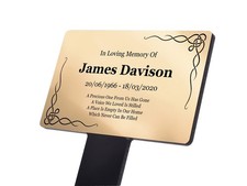 Personalised Gold Acrylic